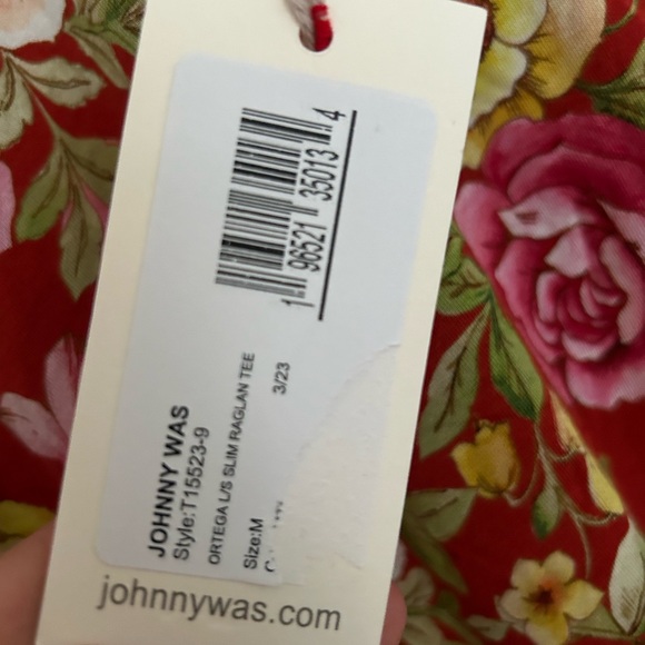 Johnny Was Ortega L/S slim Raglan Tee NWT - Picture 5 of 5